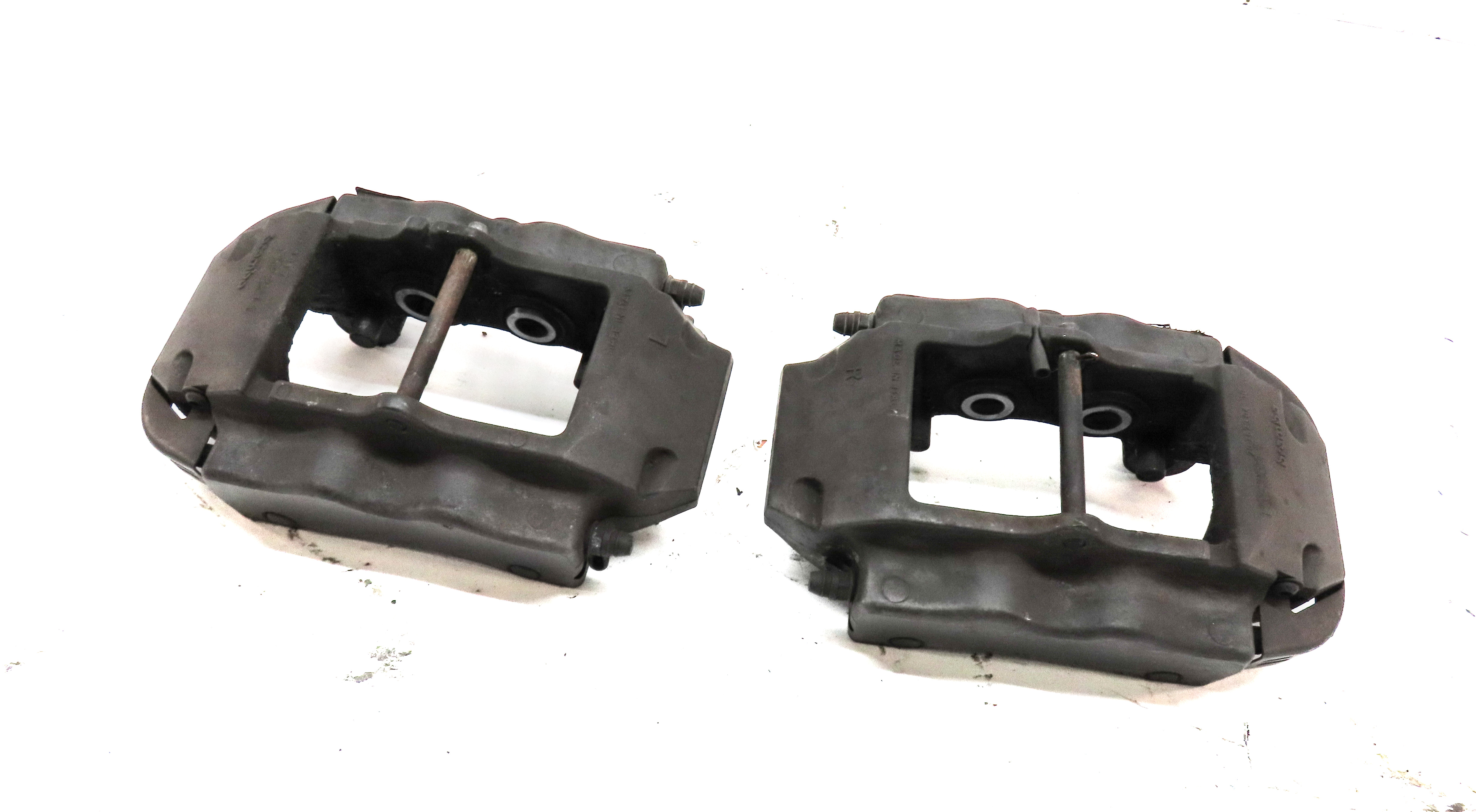 04-15 VW TOUAREG AUDI Q7 4L REAR LEFT & RIGHT ABS DISC BRAKE CALIPER SET2 BREMBO — exact item pictured